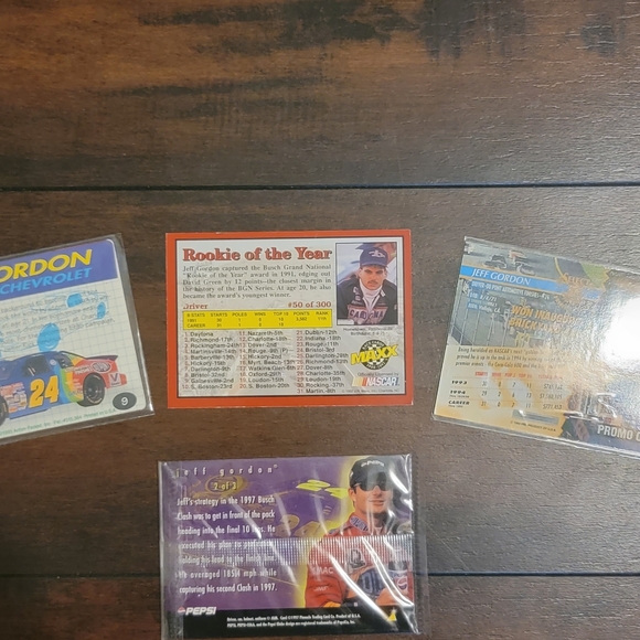 Set of 4 Jeff Gordon Trading Cards - Picture 5 of 5